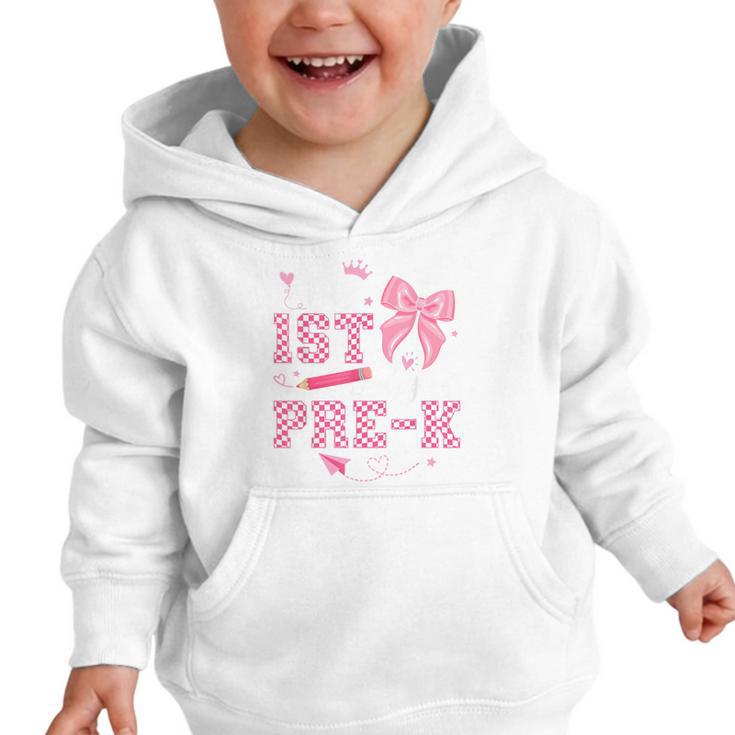 My 1st Day Of Pre-K PreK Pre K 2025 Back To School Girls Graphic Toddler Hoodie My 1st Day Of Pre-K PreK Pre K 2025 Back To School Girls Graphic Toddler Hoodie
