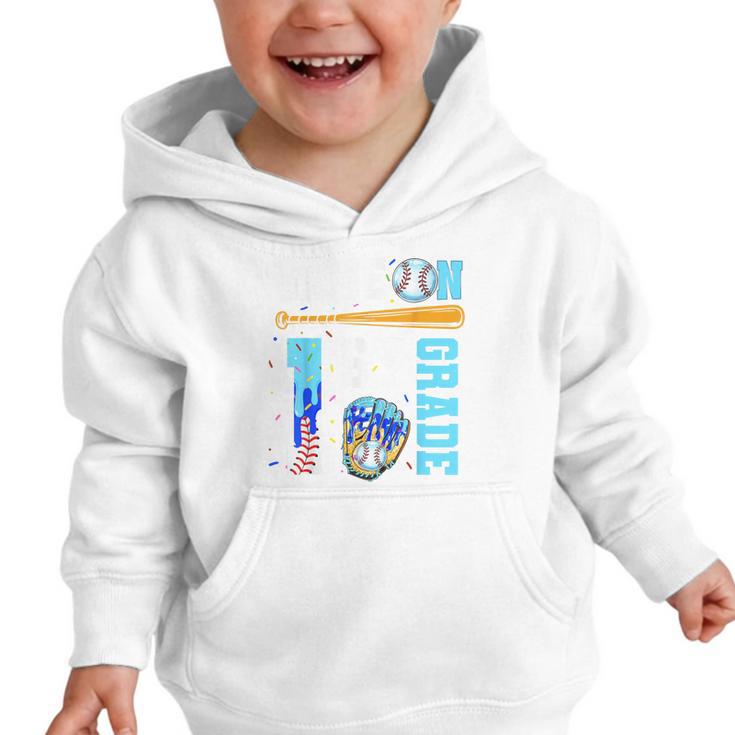 1st Grade Back To School Baseball Drip Ice Cream Game On Graphic Toddler Hoodie 1st Grade Back To School Baseball Drip Ice Cream Game On Graphic Toddler Hoodie