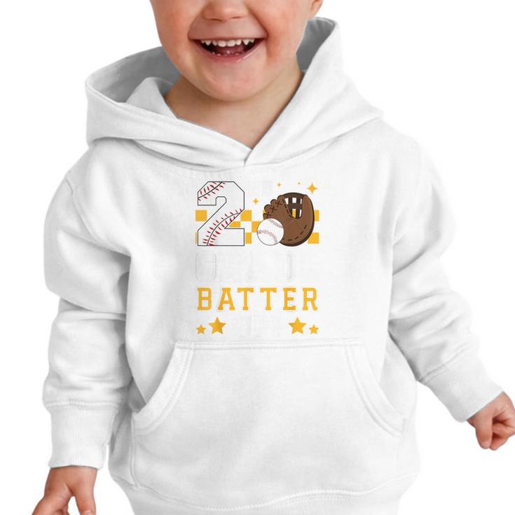 2nd Grade Batter Up Baseball First Day Back To School Graphic Toddler Hoodie 2nd Grade Batter Up Baseball First Day Back To School Graphic Toddler Hoodie