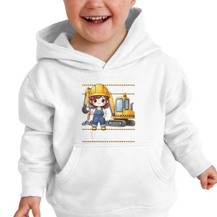 5th Grade Ready For Digging Construction Girl Back To School Graphic Toddler Hoodie