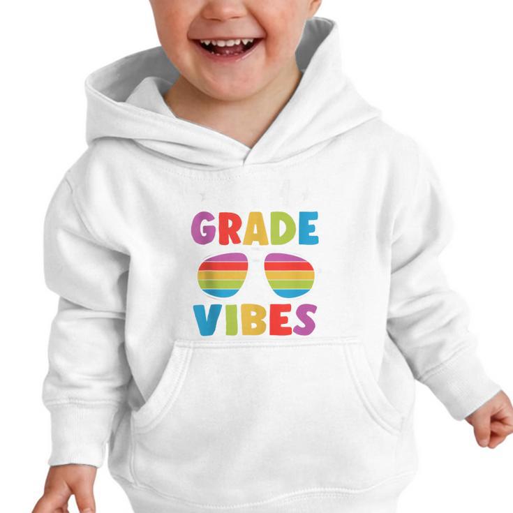 6th Grade Back To School Sunglasses Vibes Retro First Day Graphic Toddler Hoodie