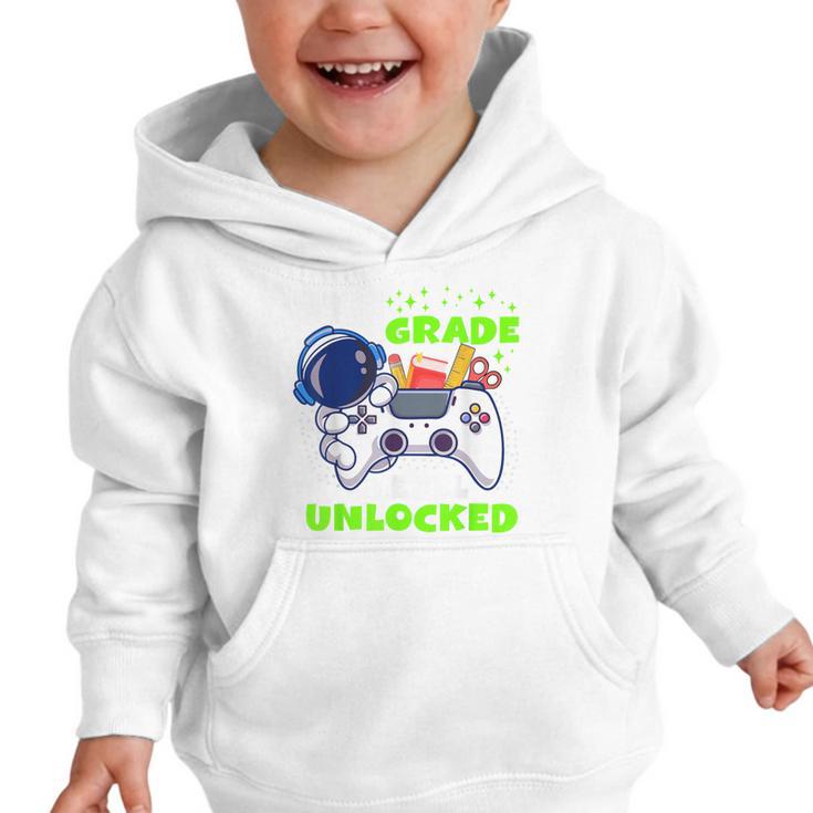 Back To School 5th Grade Level Unlocked Gamer Boys Kids Graphic Toddler Hoodie