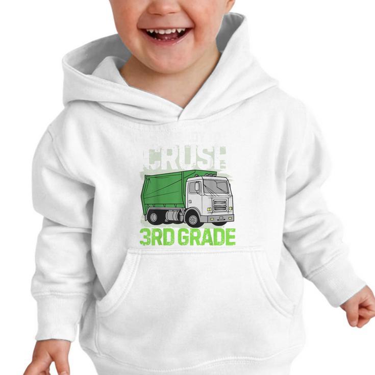 Back To School First Day Of 3rd Grade Garbage Truck Boys Graphic Toddler Hoodie