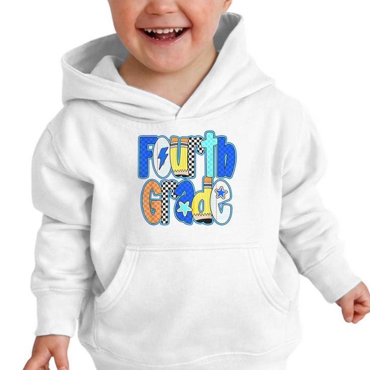 Back To School Hello Fourth Grade Team 4th Grade Boy Girl Graphic Toddler Hoodie
