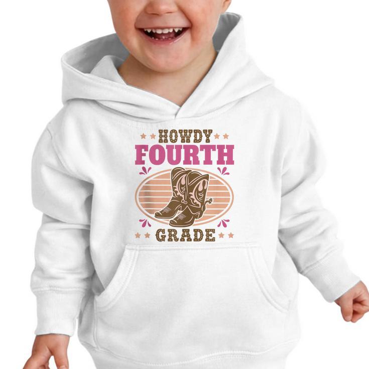 Back To School Howdy Fourth Grade Girls Graphic Toddler Hoodie