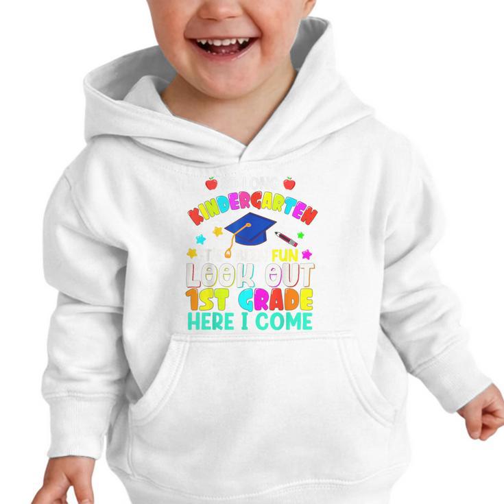 Back To School Look Out 1st Grade Here I Come For Kids Graphic Toddler Hoodie