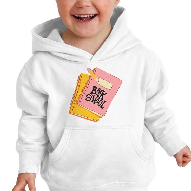 Back To School Notebook And Pencil Graphic Design Premium Tri-Blend Graphic Toddler Hoodie