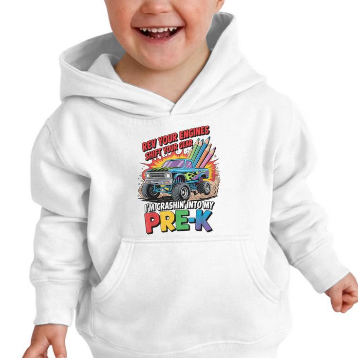 Back To School Pre-K Preschool Monster Truck First Day Boys Graphic Toddler Hoodie