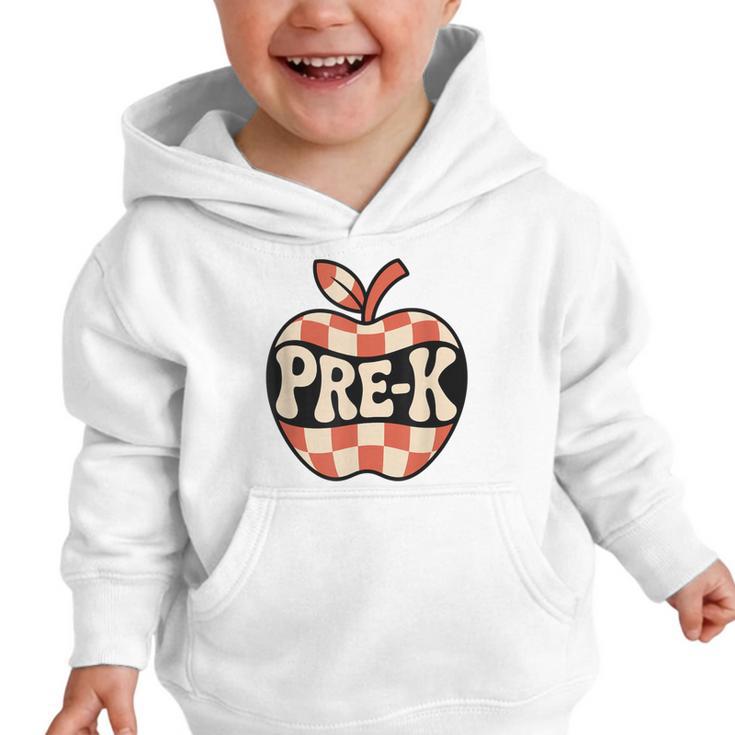Back To School Retro Apple PRE-K Classroom Graphic Toddler Hoodie