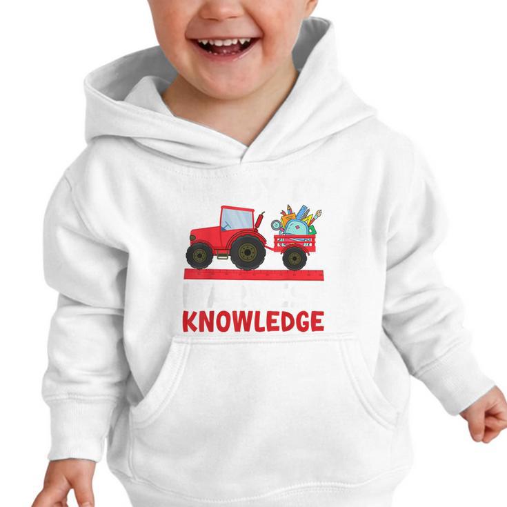 Back To School Tractor Farmer Boys First Day Of School Kids Graphic Toddler Hoodie