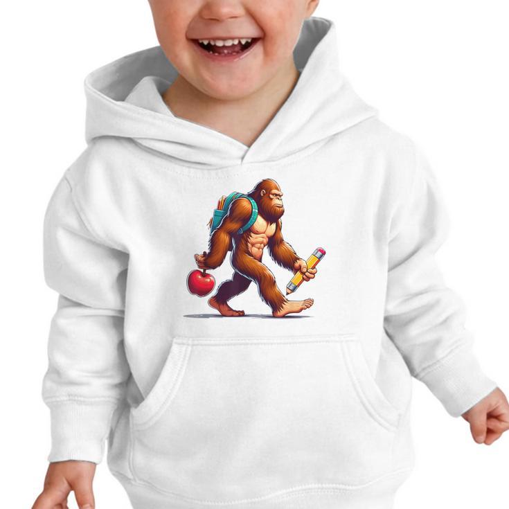 Bigfoot Lovers Pencil Back To School Kids Boys Girls Graphic Toddler Hoodie Bigfoot Lovers Pencil Back To School Kids Boys Girls Graphic Toddler Hoodie