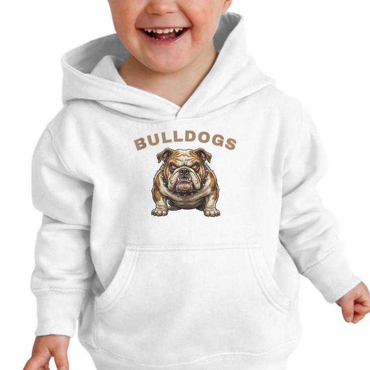 Bulldogs Back To School Spirit Graphic Toddler Hoodie Bulldogs Back To School Spirit Graphic Toddler Hoodie