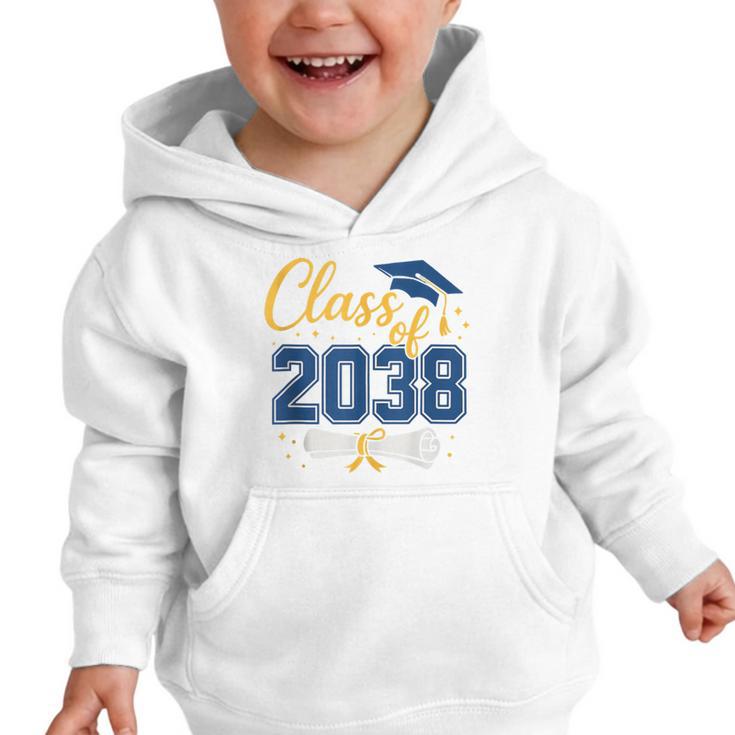 Class Of 2038 Grow With Me Kindergarten Back To School Graphic Toddler Hoodie