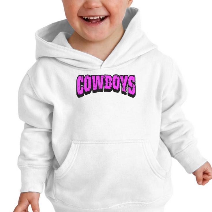 Cowboys Back To School Spirit Pk Graphic Toddler Hoodie