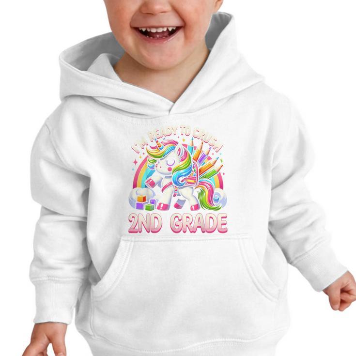 Crush 2nd Grade Girls Back To School Unicorn First Day Cute Graphic Toddler Hoodie Crush 2nd Grade Girls Back To School Unicorn First Day Cute Graphic Toddler Hoodie
