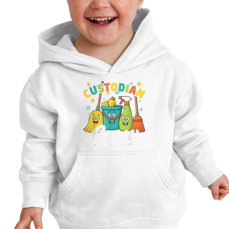Custodial Crew Back To School Custodial Staff Graphic Toddler Hoodie