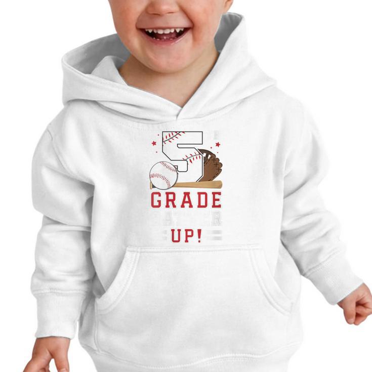 Fifth Grade Batter Up Baseball First Day Back To School Graphic Toddler Hoodie