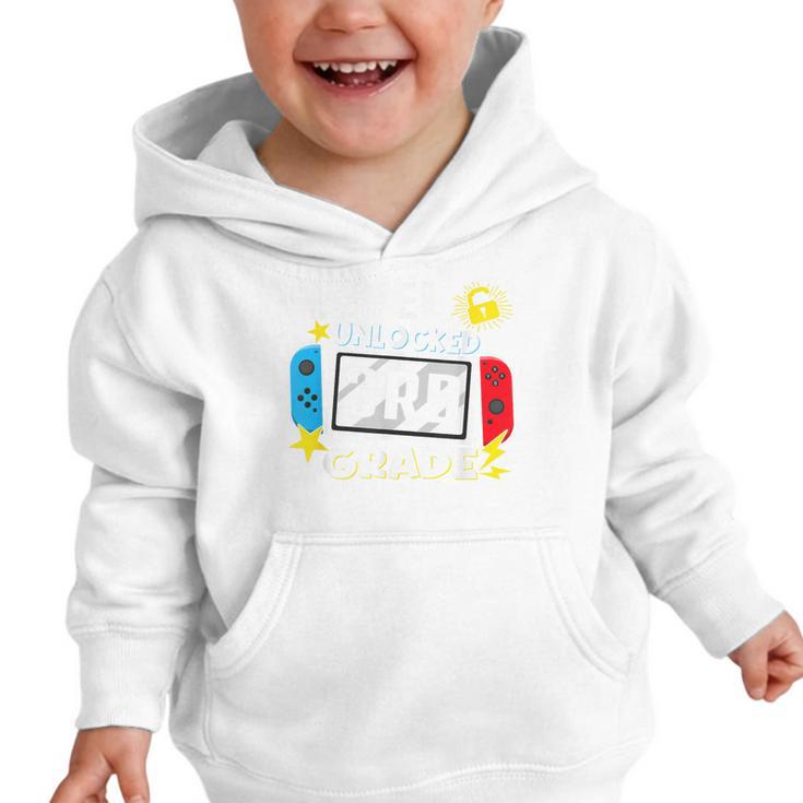 First Day Of 3rd Grade Level Unlocked Game Back To School Graphic Toddler Hoodie