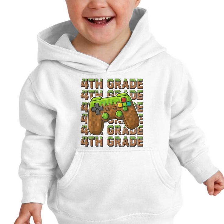 First Day Of 4th Grade Level Begins Back To School Girl Boy Graphic Toddler Hoodie First Day Of 4th Grade Level Begins Back To School Girl Boy Graphic Toddler Hoodie