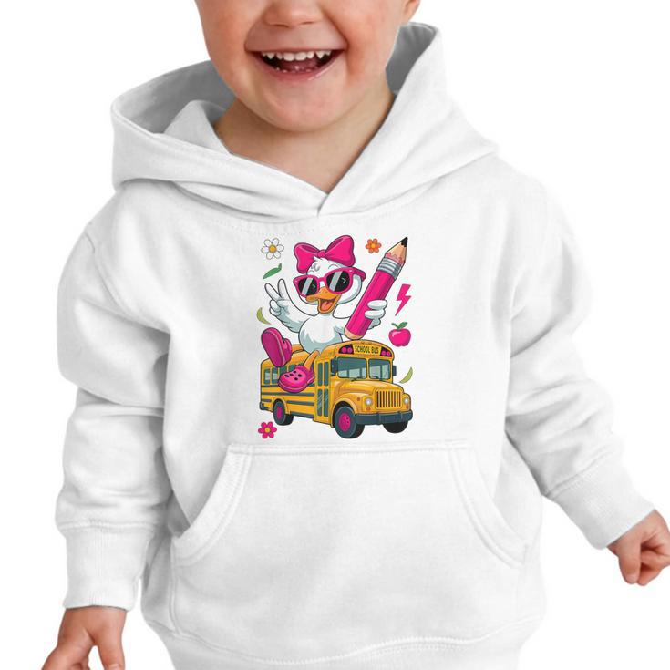 Goose Back To School First Day Of School Girls Boys Graphic Toddler Hoodie Goose Back To School First Day Of School Girls Boys Graphic Toddler Hoodie