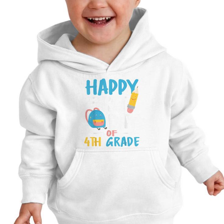 Happy First Day Of 4th Grade Student Back To School Graphic Toddler Hoodie