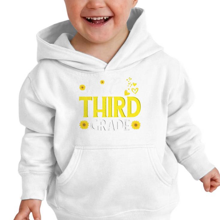 Hello Third Grade Sunflower 3rd Grade Vibes Back To School Graphic Toddler Hoodie Hello Third Grade Sunflower 3rd Grade Vibes Back To School Graphic Toddler Hoodie