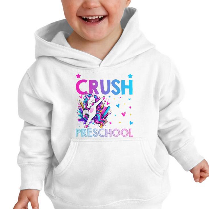 I'm Ready To Crush Preschool Dabbing Unicorn Back To School Graphic Toddler Hoodie I'm Ready To Crush Preschool Dabbing Unicorn Back To School Graphic Toddler Hoodie