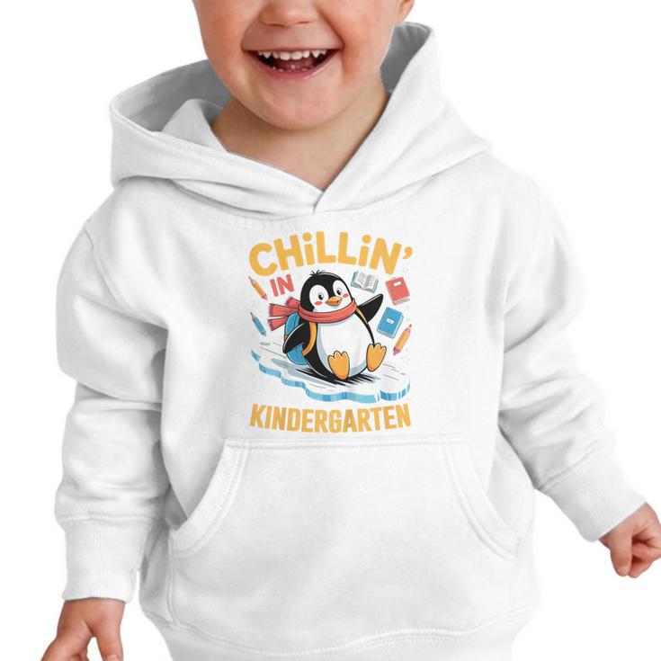 Kids Chillin In Kindergarten Penguin Student Back To School Boys Graphic Toddler Hoodie Kids Chillin In Kindergarten Penguin Student Back To School Boys Graphic Toddler Hoodie