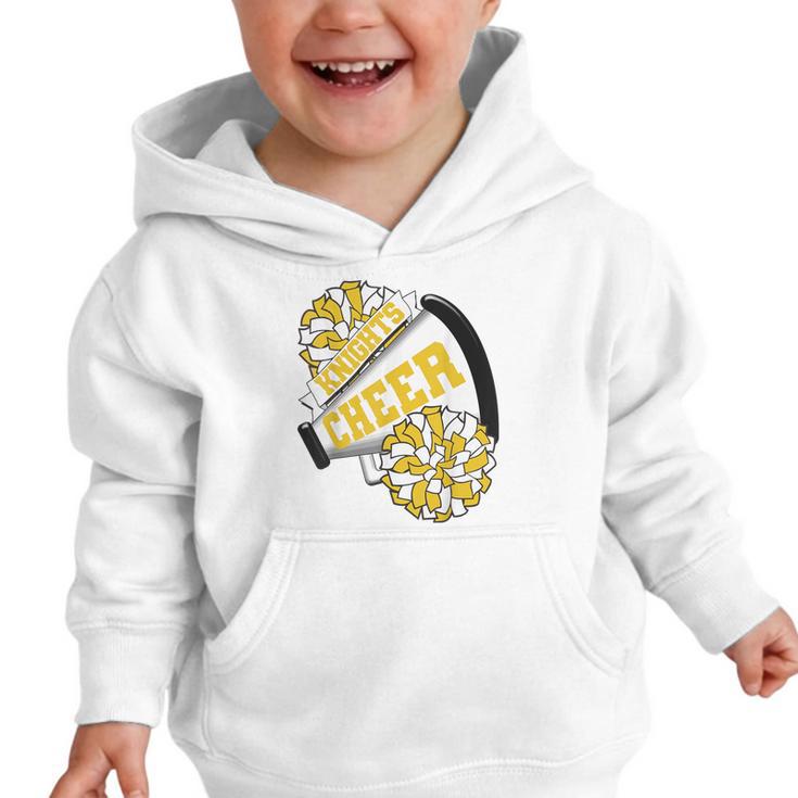 Knights Cheer Back To School Cheerleading Spirit GY Graphic Toddler Hoodie Knights Cheer Back To School Cheerleading Spirit GY Graphic Toddler Hoodie