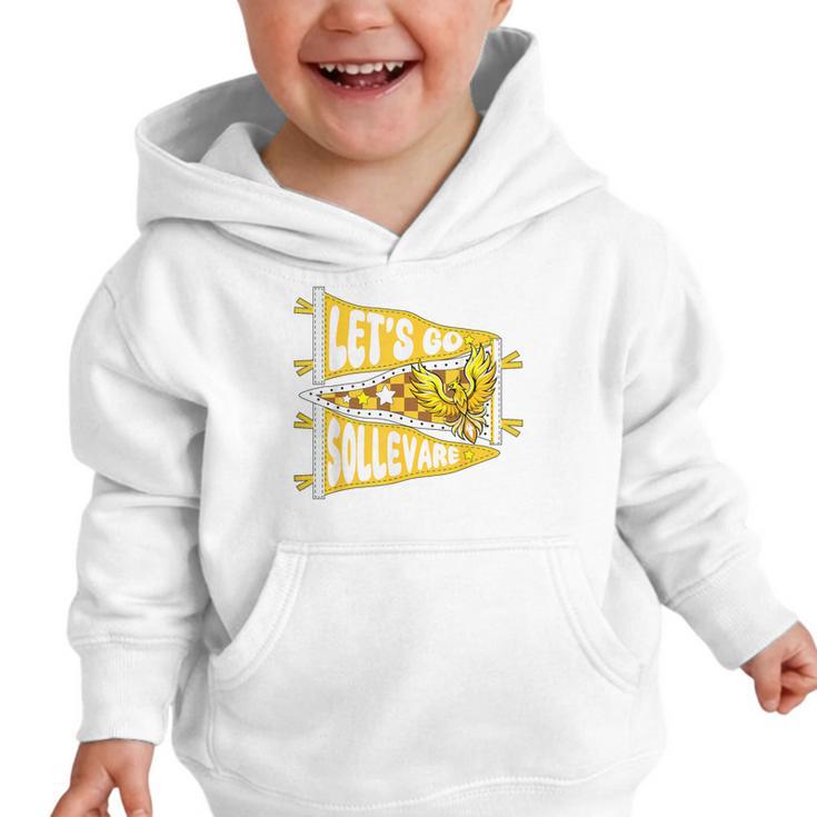 Let's Go Sollevare Uplift Back To School Spirit Graphic Toddler Hoodie
