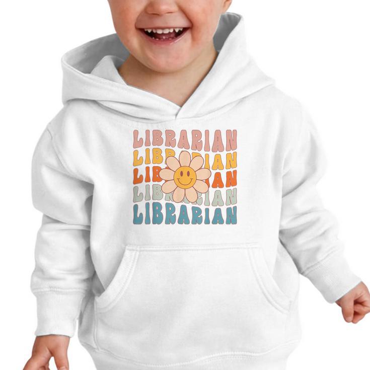 Librarian Retro Find Me At The Library Back To School Graphic Toddler Hoodie