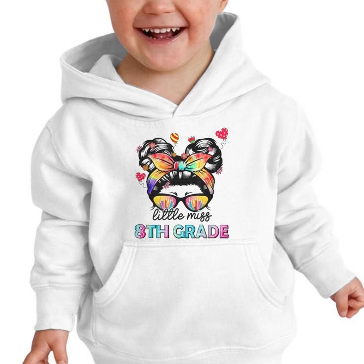 Little Miss Eighth Grade Back To School 8th Grade Girls Graphic Toddler Hoodie