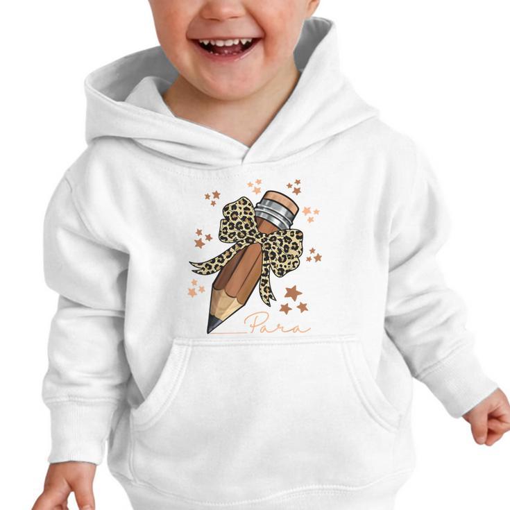 Melanin Pencil Leopard Bow Para Back To School Graphic Toddler Hoodie Melanin Pencil Leopard Bow Para Back To School Graphic Toddler Hoodie