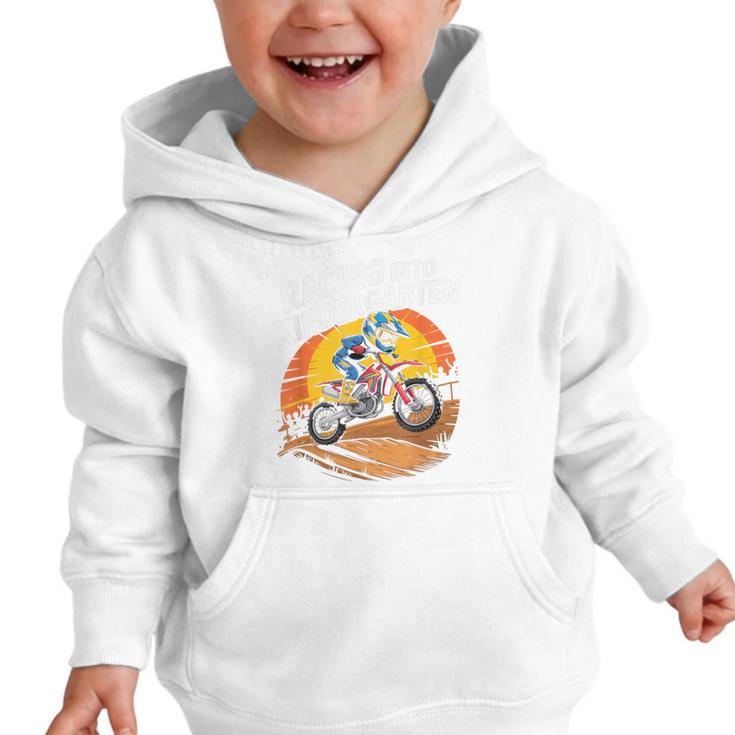 Motocross Back To School Dirt Bike Racing Into Kindergarten Graphic Toddler Hoodie Motocross Back To School Dirt Bike Racing Into Kindergarten Graphic Toddler Hoodie