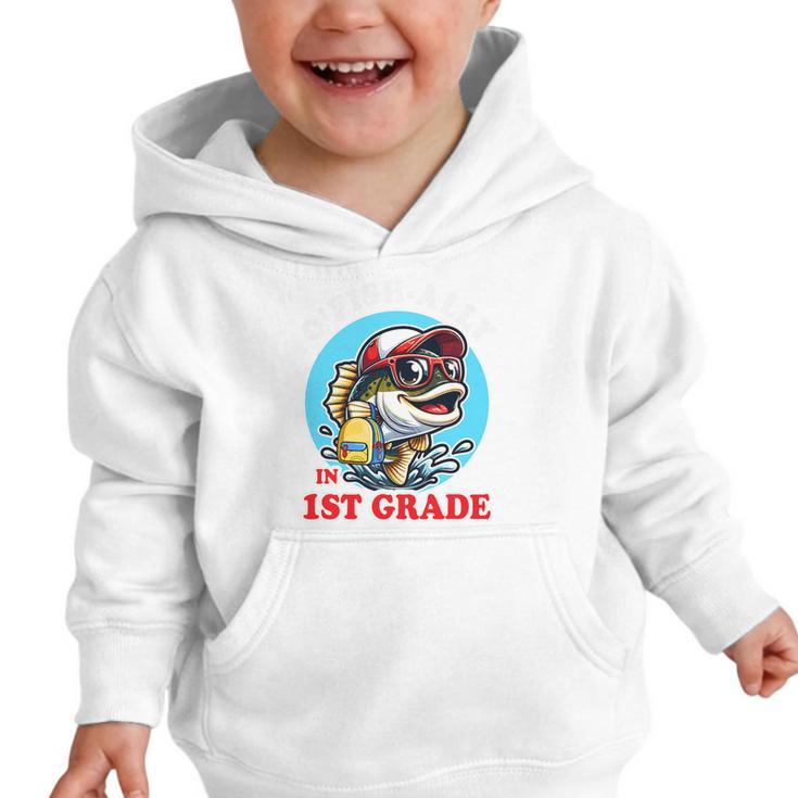 O’Fish-Ally a 1st Grade Mom Back To School Premium Tri-Blend Graphic Toddler Hoodie