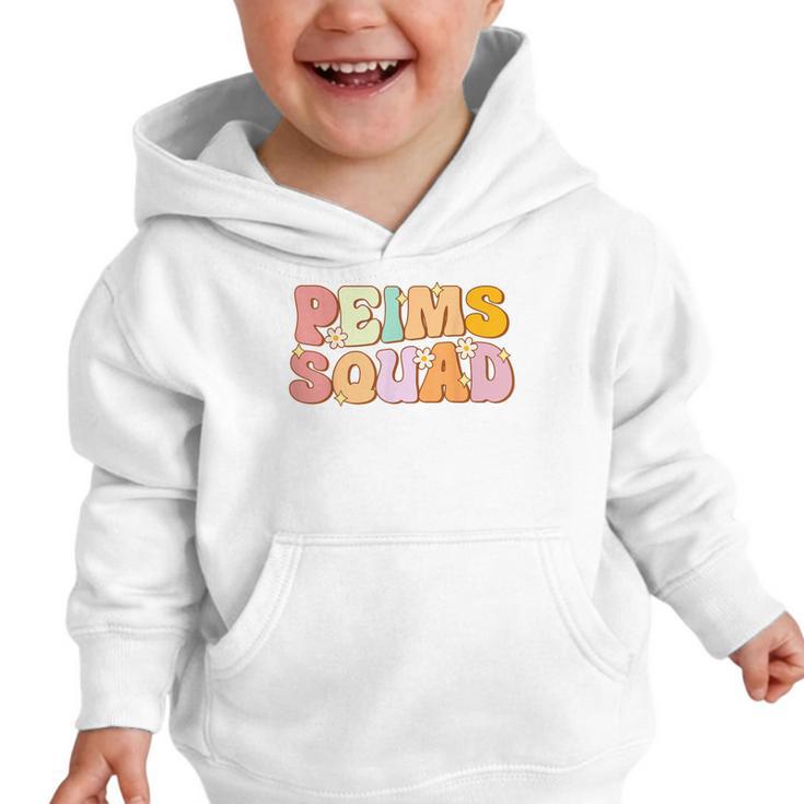 PEIMS Squad Groovy Back To School Women Appreciation Graphic Toddler Hoodie PEIMS Squad Groovy Back To School Women Appreciation Graphic Toddler Hoodie