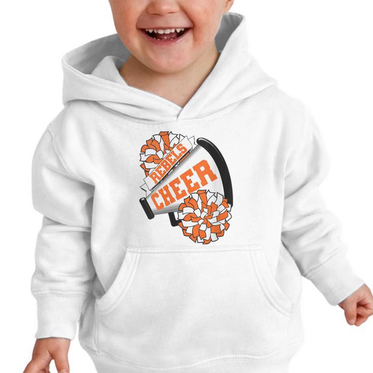 Rebels Cheer Back To School Cheerleading Spirit O Graphic Toddler Hoodie