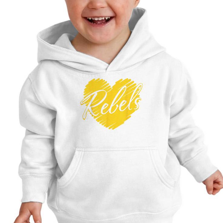 Rebels Heart Back To School Spirit GY Graphic Toddler Hoodie Rebels Heart Back To School Spirit GY Graphic Toddler Hoodie