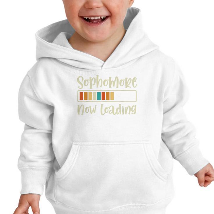 Retro Sophomore Now Loading 2028 High School Back To School Graphic Toddler Hoodie Retro Sophomore Now Loading 2028 High School Back To School Graphic Toddler Hoodie