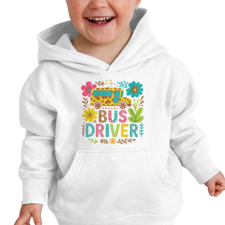 School Bus Driver Boho Floral Leopard Back To School Womens Graphic Toddler Hoodie School Bus Driver Boho Floral Leopard Back To School Womens Graphic Toddler Hoodie
