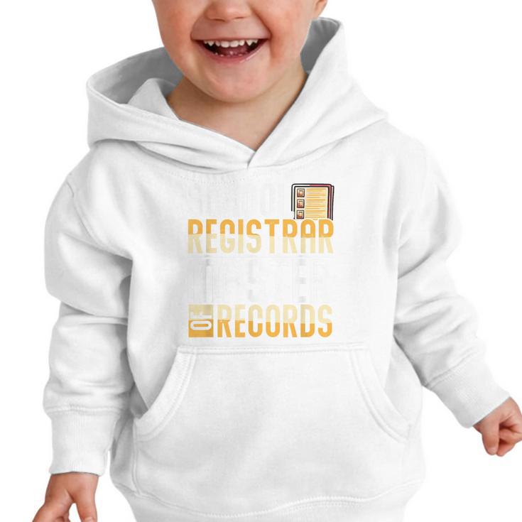 School Registrar Appreciation Back To School Registrar Graphic Toddler Hoodie