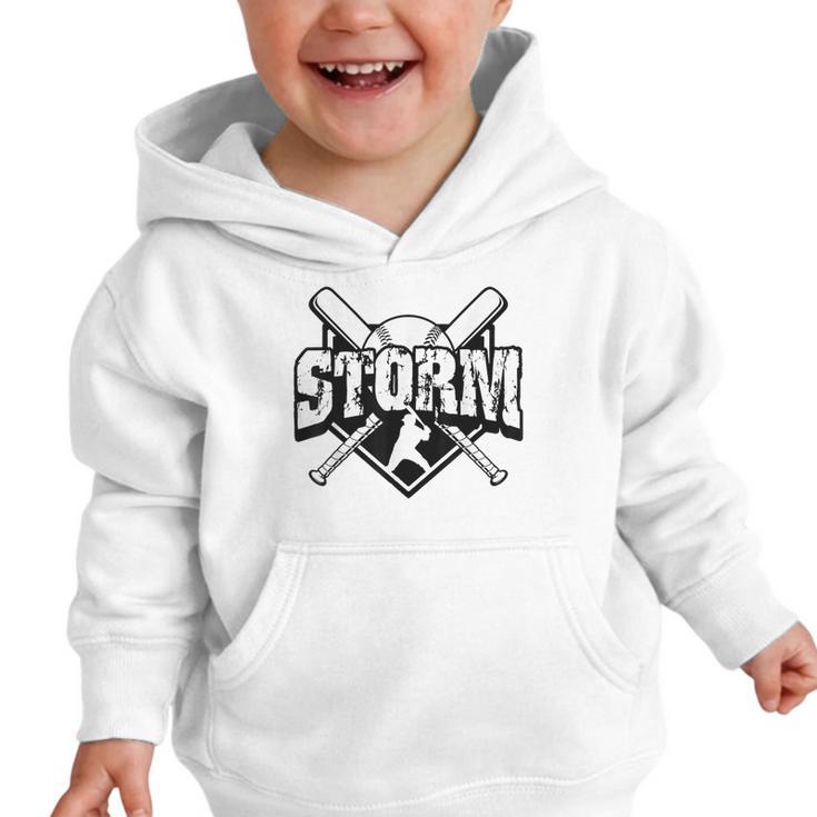 Storm Baseball Back To School Spirit Graphic Toddler Hoodie Storm Baseball Back To School Spirit Graphic Toddler Hoodie