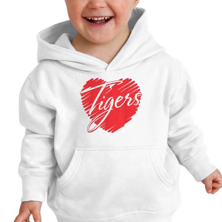 Tigers Heart Back To School Spirit R Graphic Toddler Hoodie