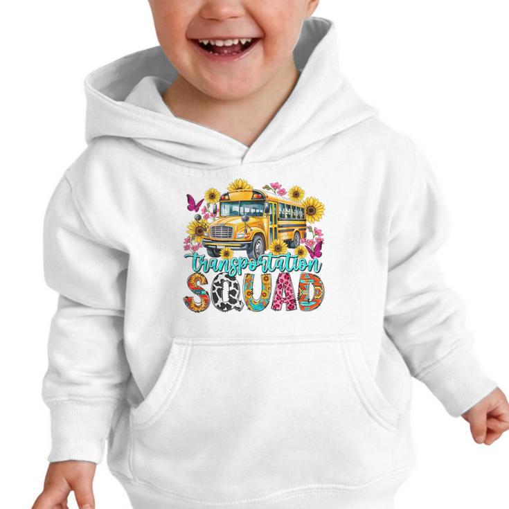 Transportation Squad Driving Bus Driver Back To School Women Graphic Toddler Hoodie Transportation Squad Driving Bus Driver Back To School Women Graphic Toddler Hoodie