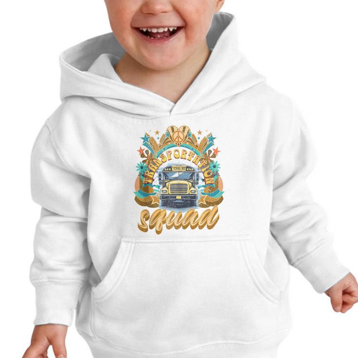 Transportation Squad Retro Bus Aide Back To School Matching Graphic Toddler Hoodie Transportation Squad Retro Bus Aide Back To School Matching Graphic Toddler Hoodie