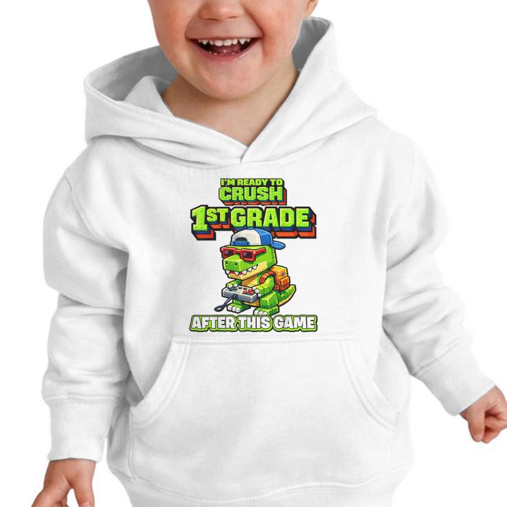 Video GameRex Dinosaur 1st Grade Back To School Boy Graphic Toddler Hoodie Video GameRex Dinosaur 1st Grade Back To School Boy Graphic Toddler Hoodie