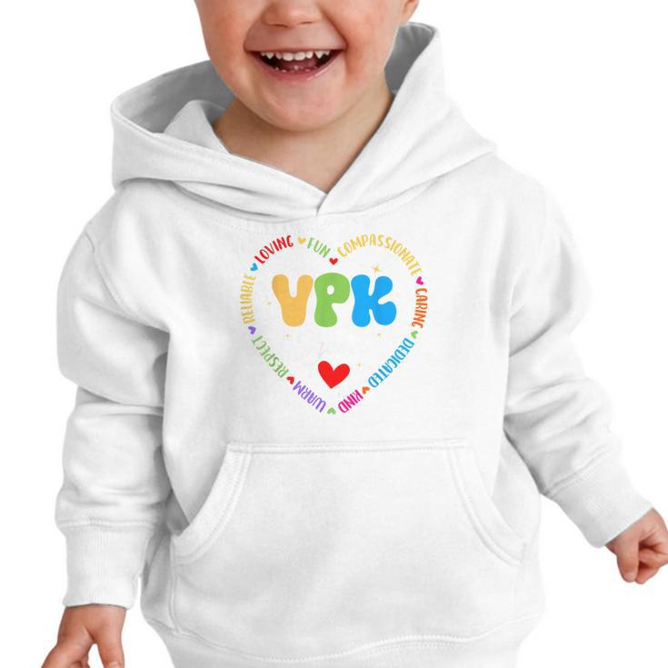 VPK Squad First Day Of VPK Back To School Graphic Toddler Hoodie