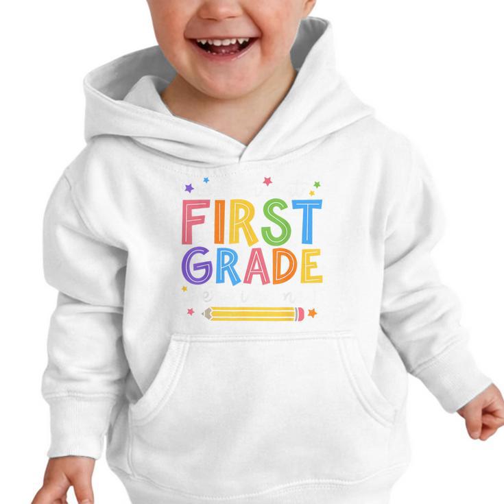 Watch Out First Grade Here I Come 1St Grade Back To School Graphic Toddler Hoodie