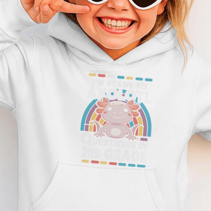 2nd Grade Axolotl Questions Back To School Graphic Toddler Hoodie