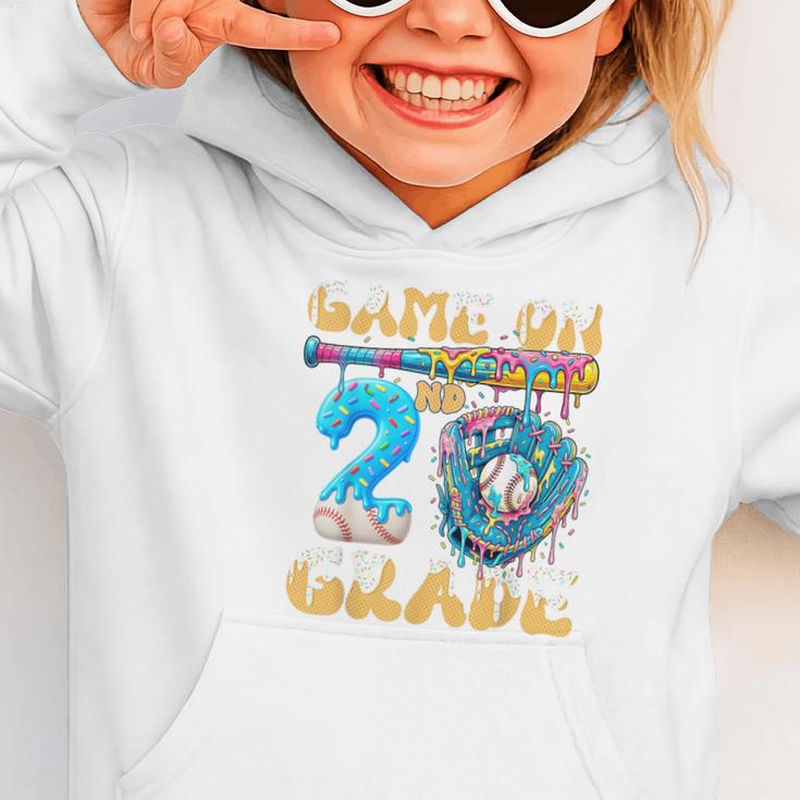 2nd Grade Back To School Baseball Drip Ice Cream Game On Graphic Toddler Hoodie 2nd Grade Back To School Baseball Drip Ice Cream Game On Graphic Toddler Hoodie
